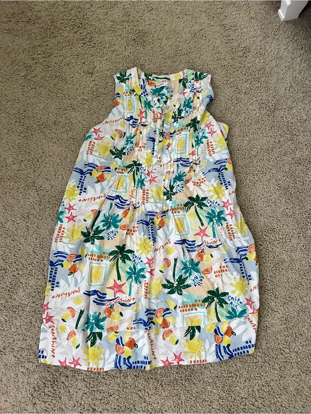 Sonoma tropical mini dress